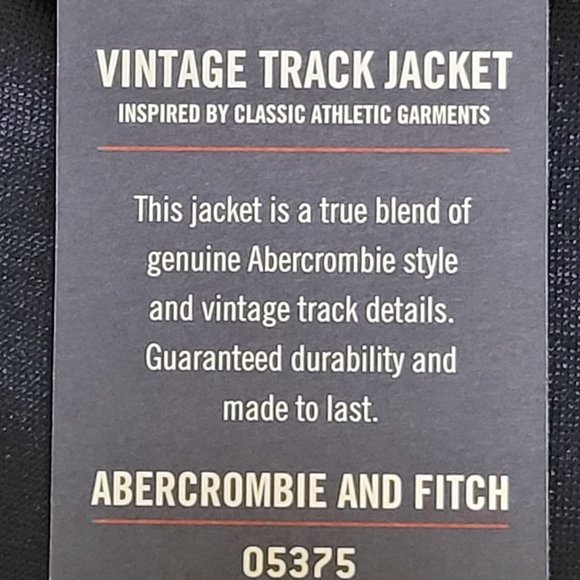 Abercrombie & Fitch Vintage 90s Men's Track Jacket NWT - Picture 6 of 14